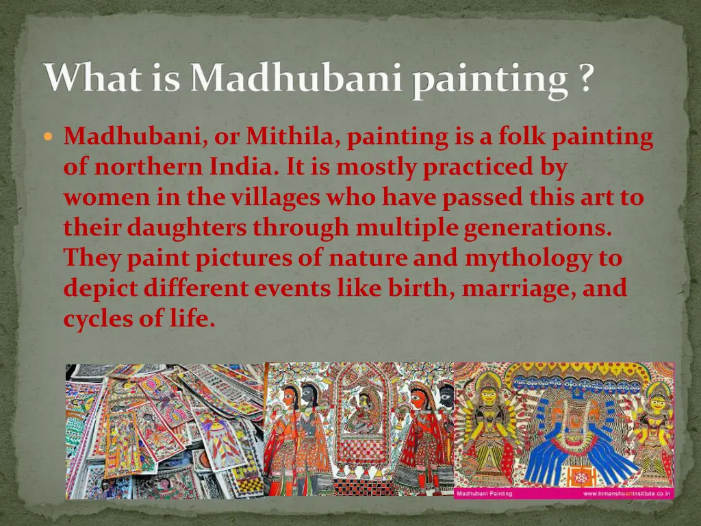 what is madhubanipainting