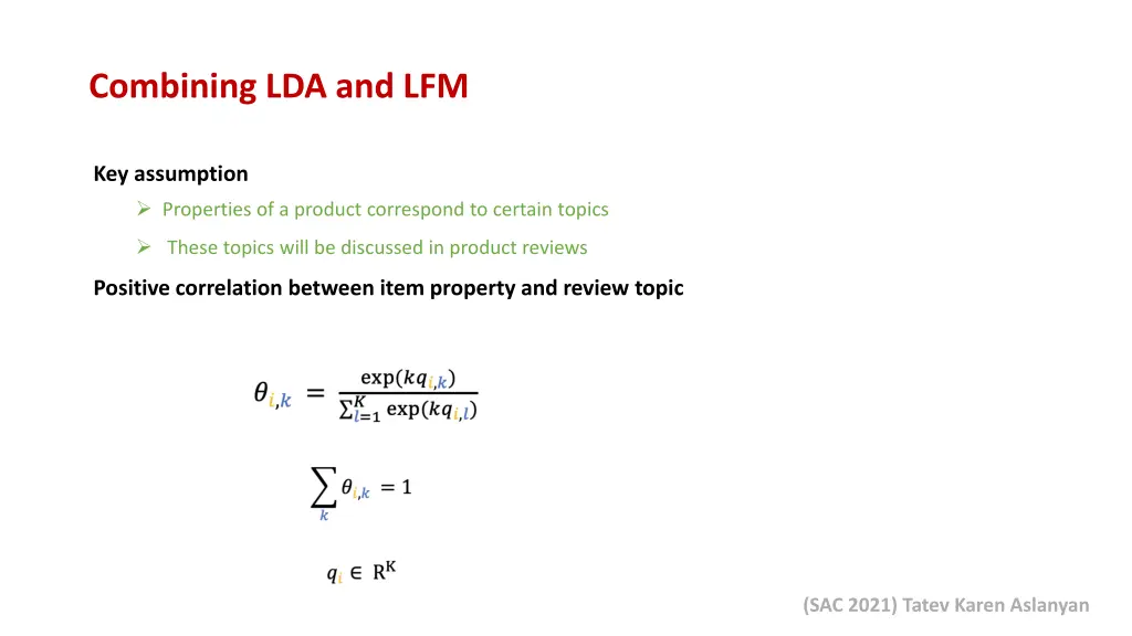 combining lda and lfm