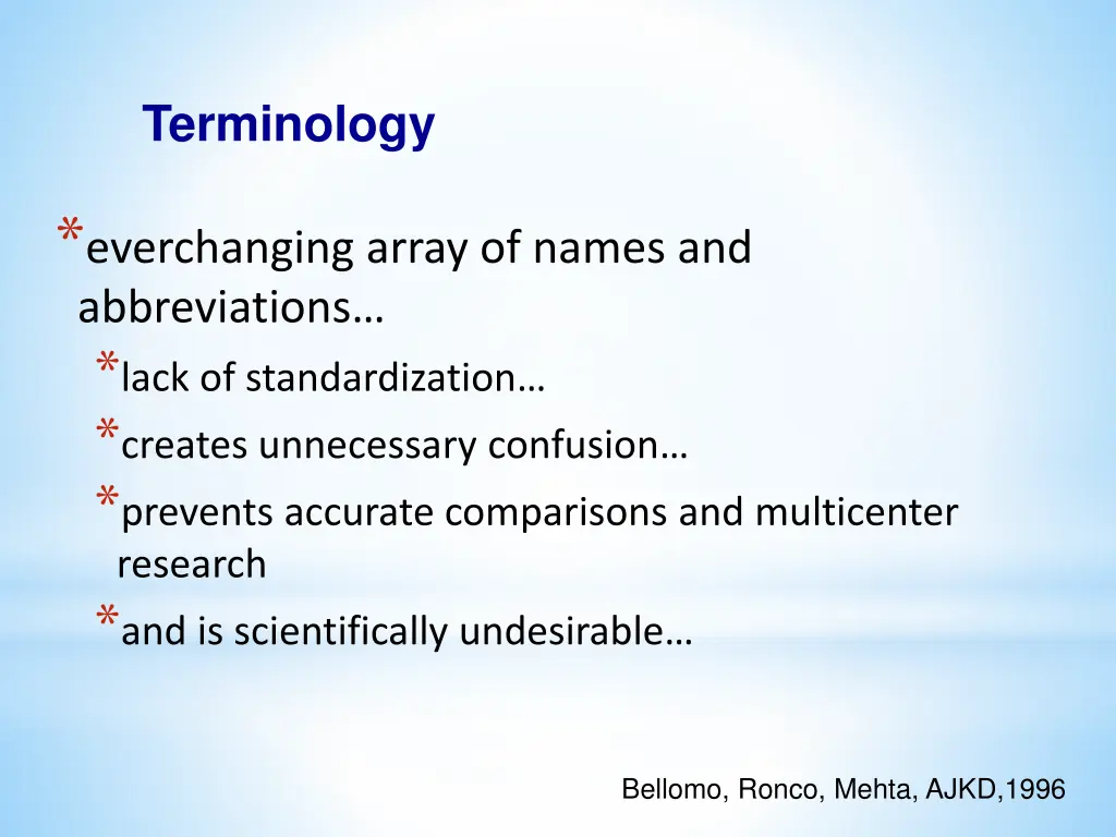 terminology