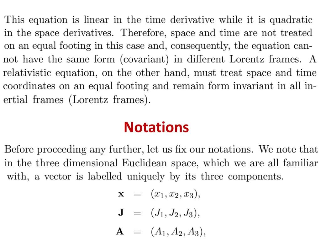 notations