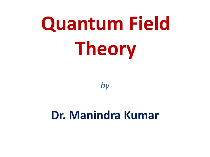 quantum field theory