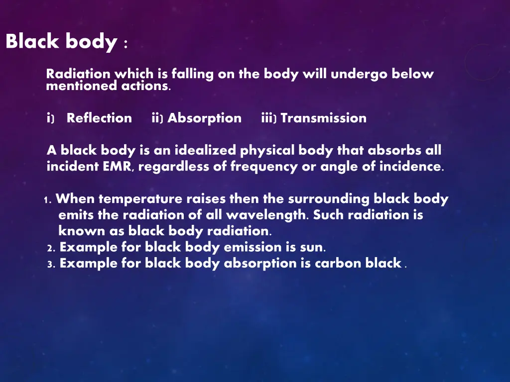 black body