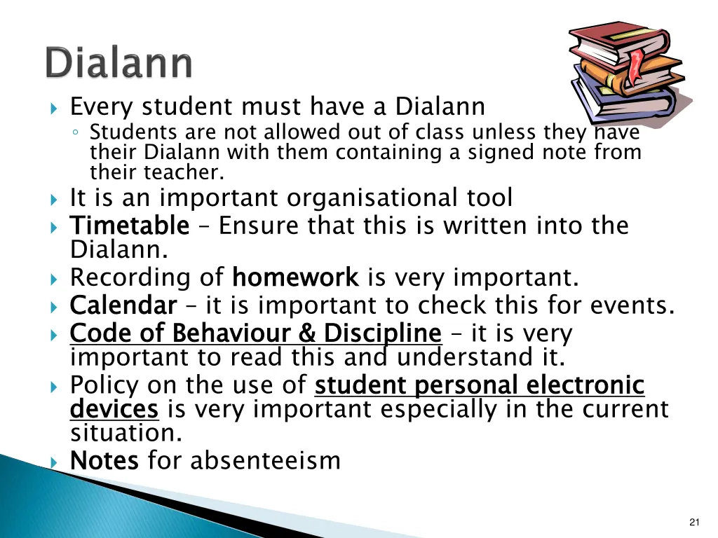 every student must have a dialann students