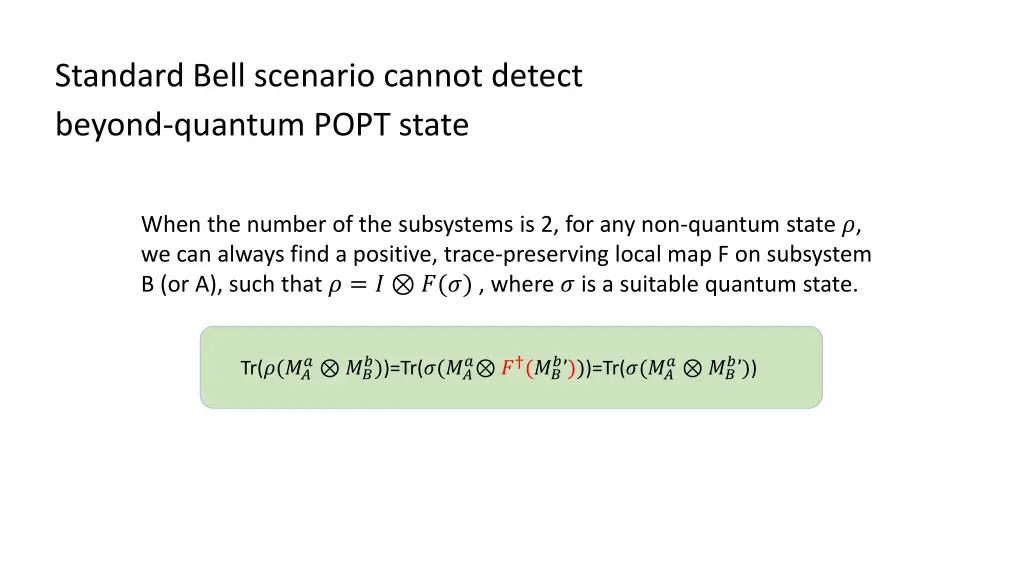 standard bell scenario cannot detect beyond