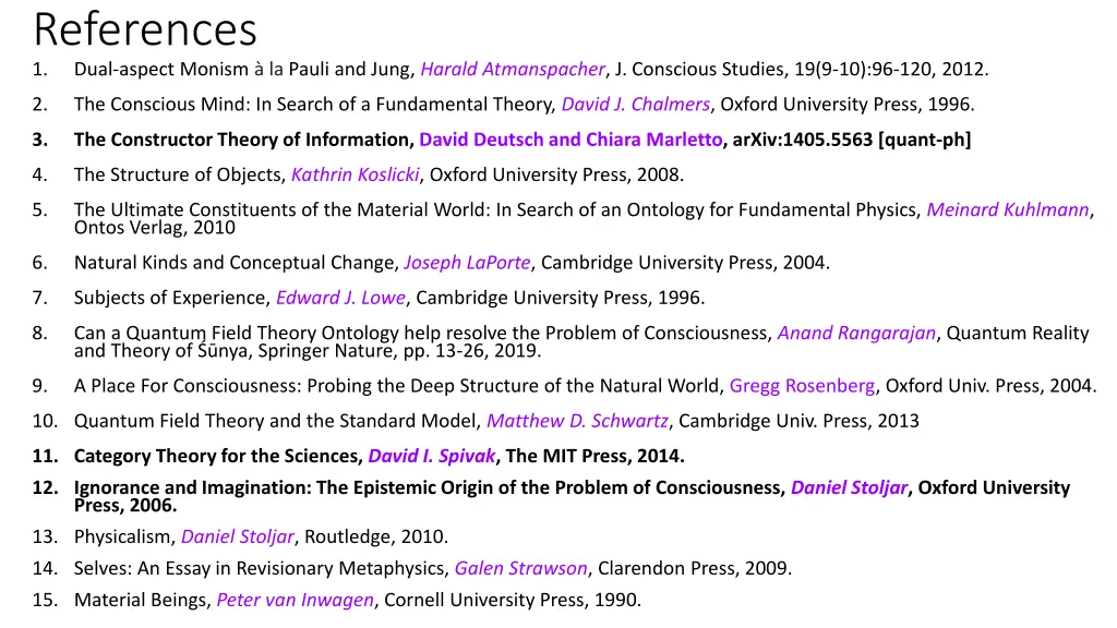 references 1 dual aspect monism la pauli and jung
