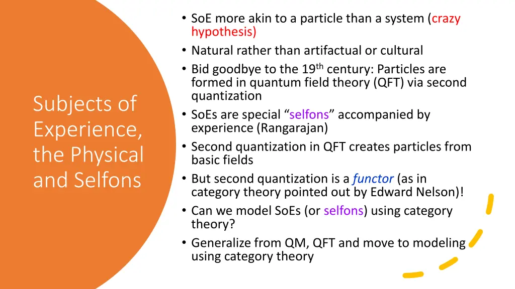 soe more akin to a particle than a system crazy