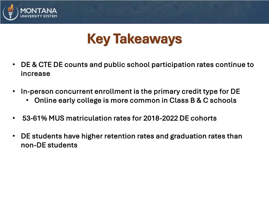 key takeaways