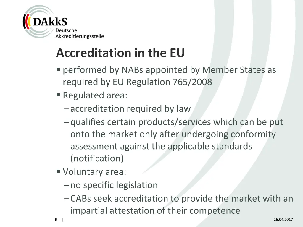 accreditation in the eu performed by nabs