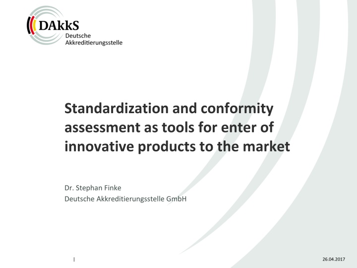 standardization and conformity assessment