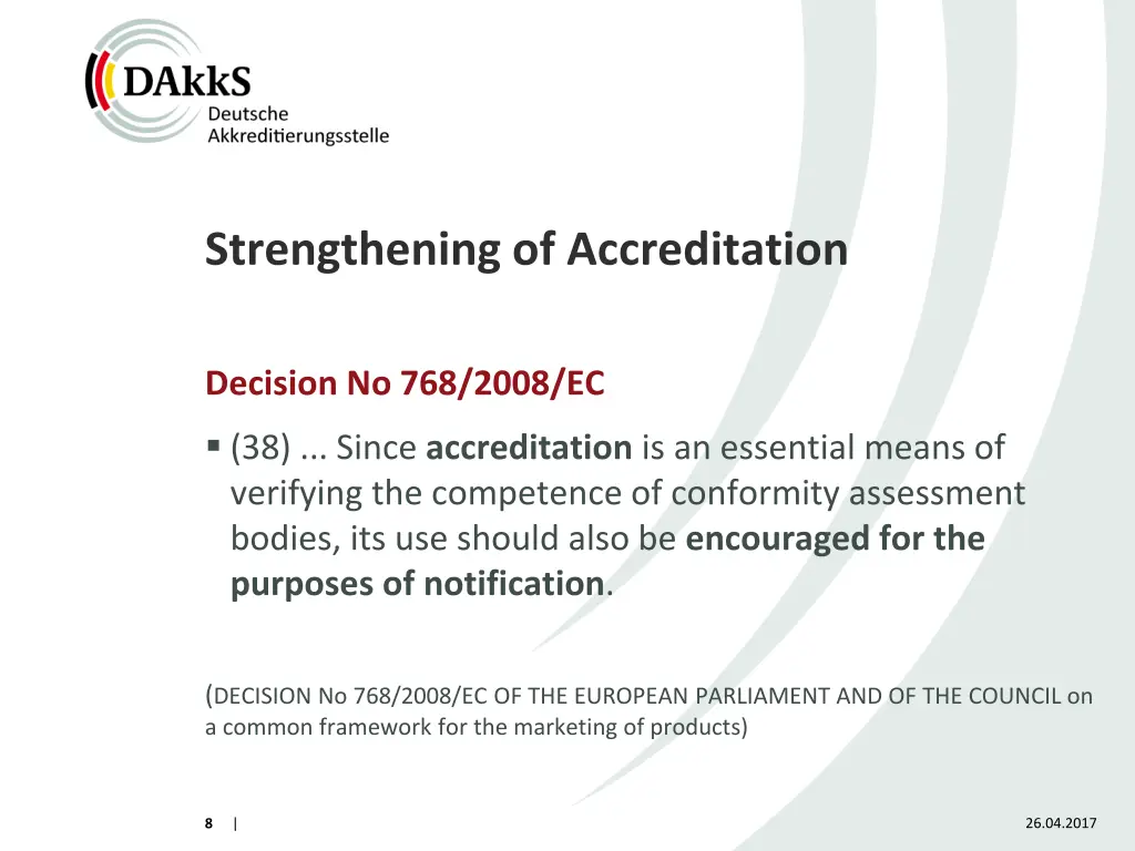 strengthening of accreditation