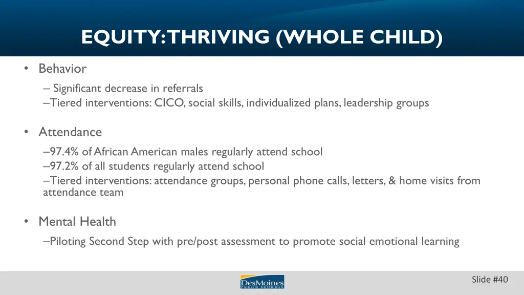 equity thriving whole child