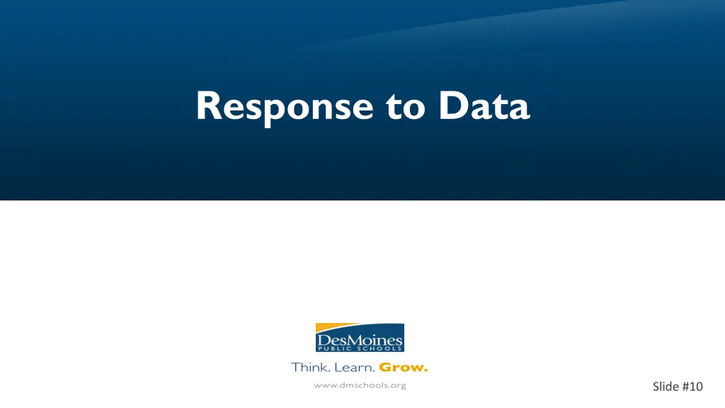 response to data