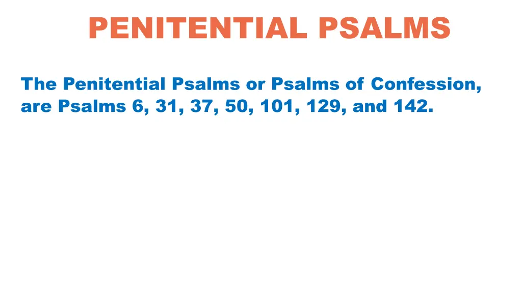 penitential psalms