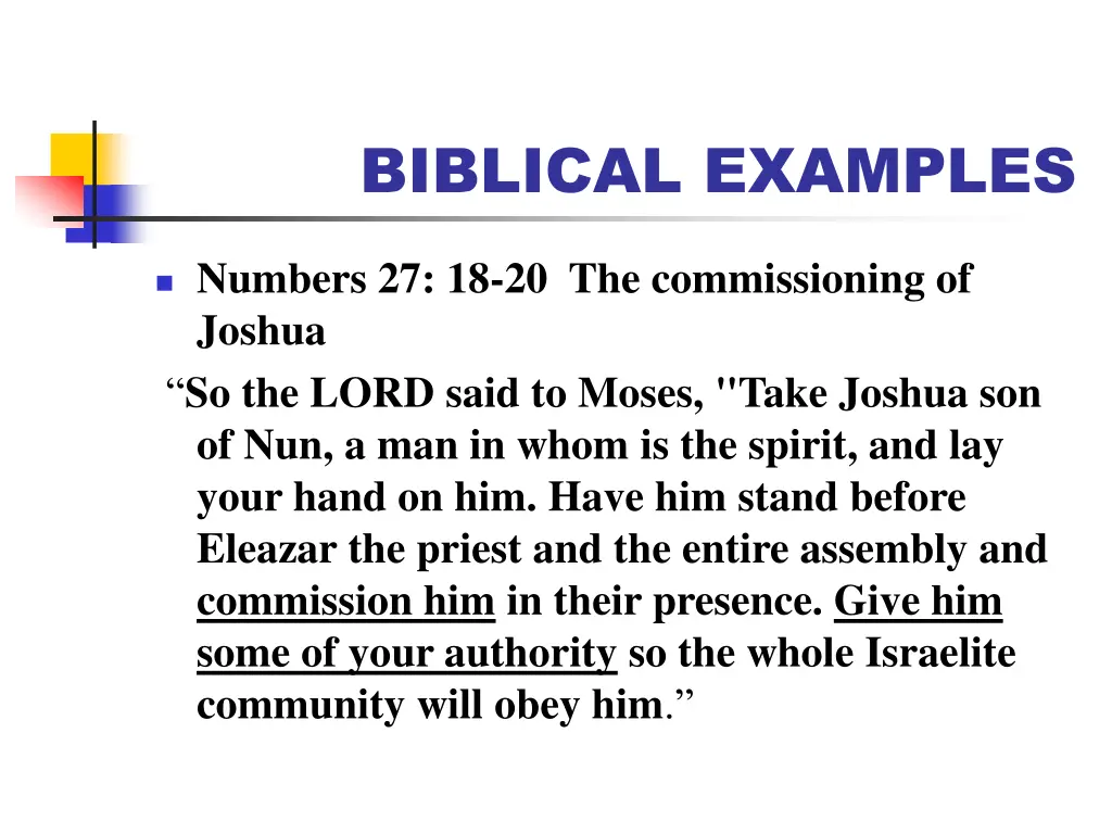 biblical examples