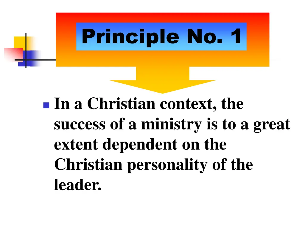 principle no 1