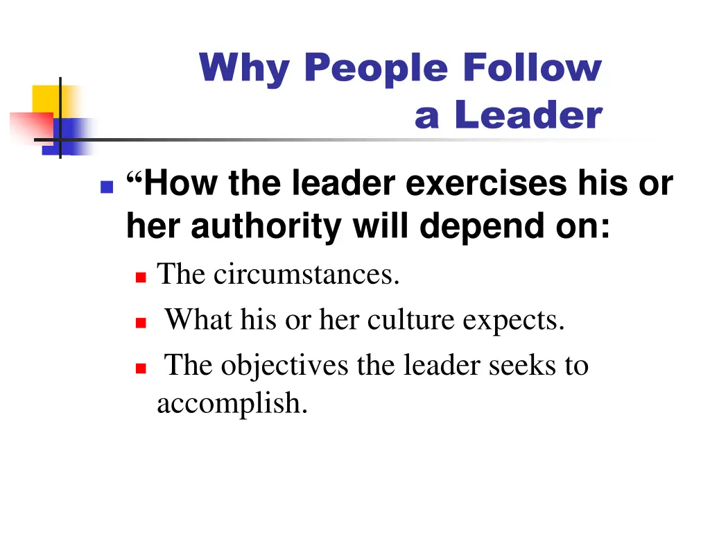 why people follow 1