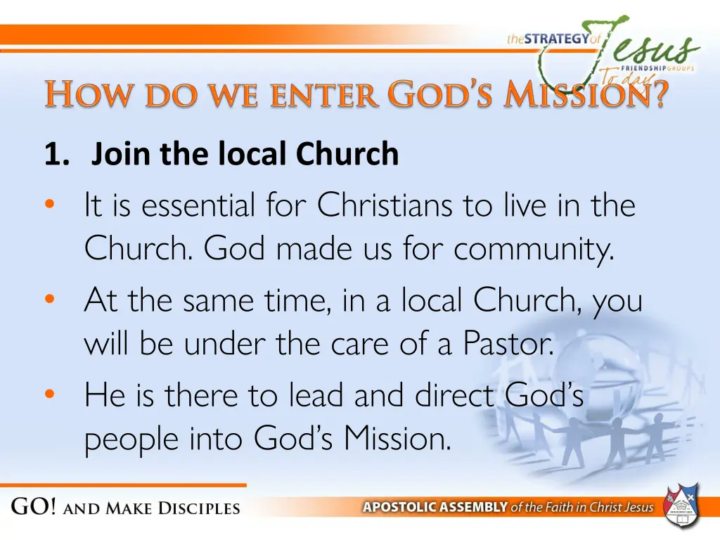 1 join the local church it is essential