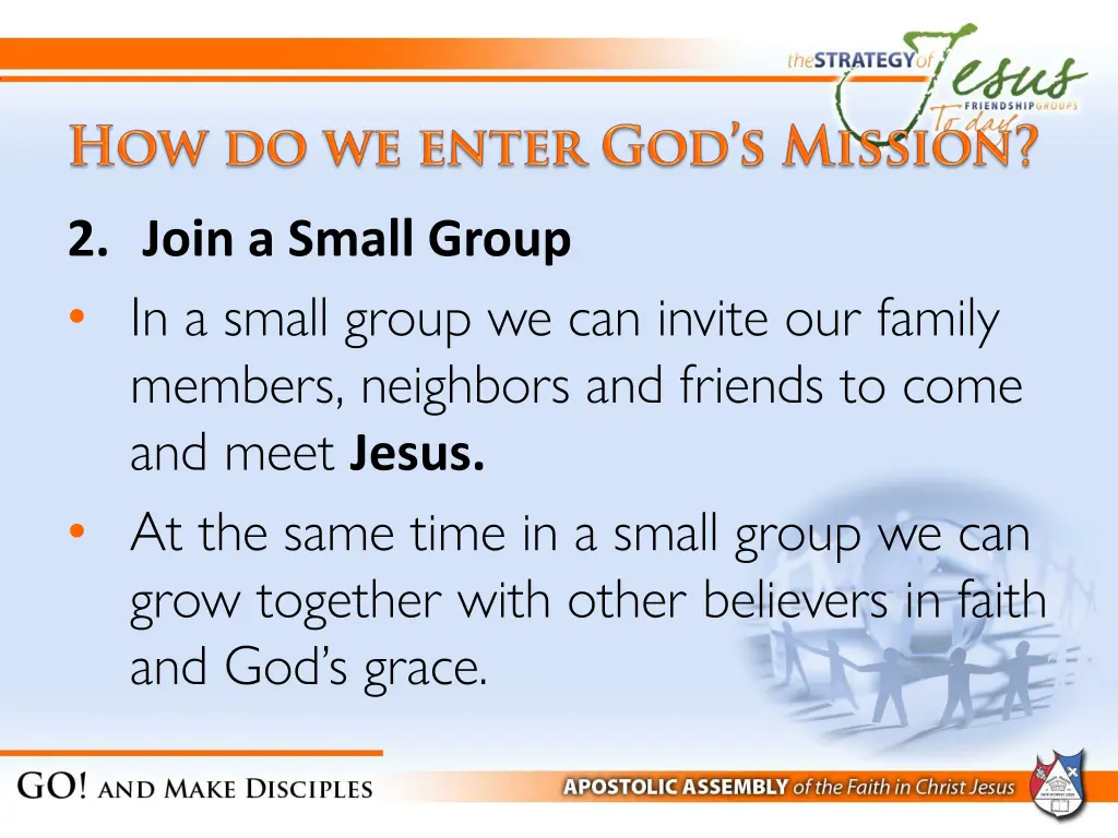 2 join a small group in a small group