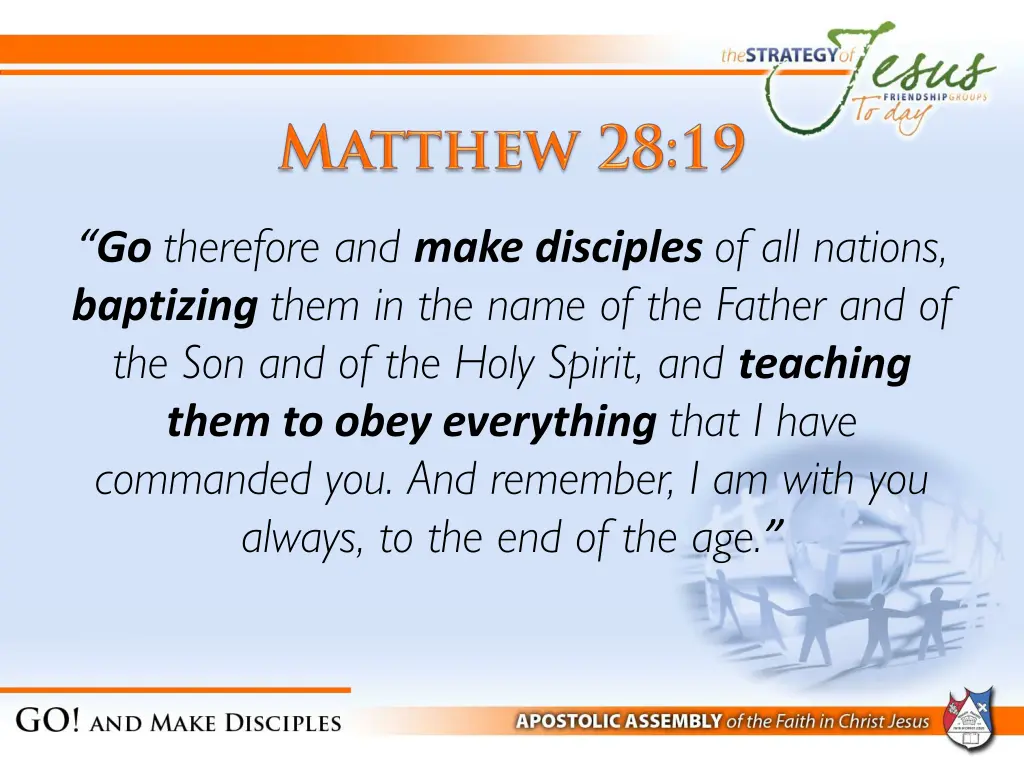 go therefore and make disciples of all nations