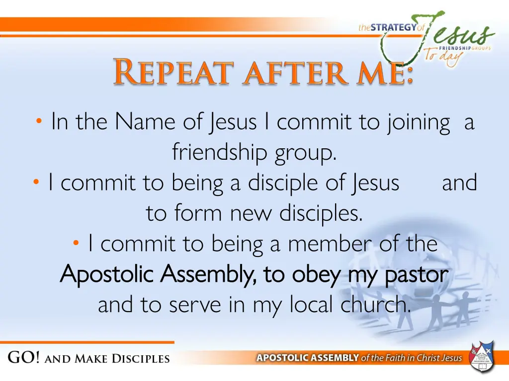 in the name of jesus i commit to joining