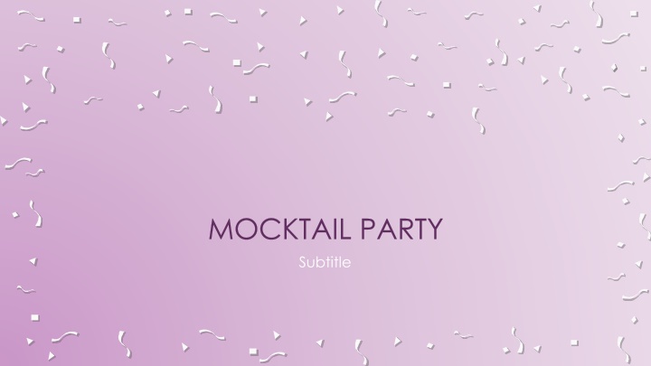 mocktail party