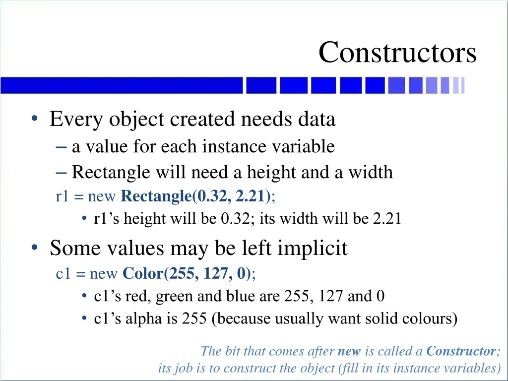 constructors
