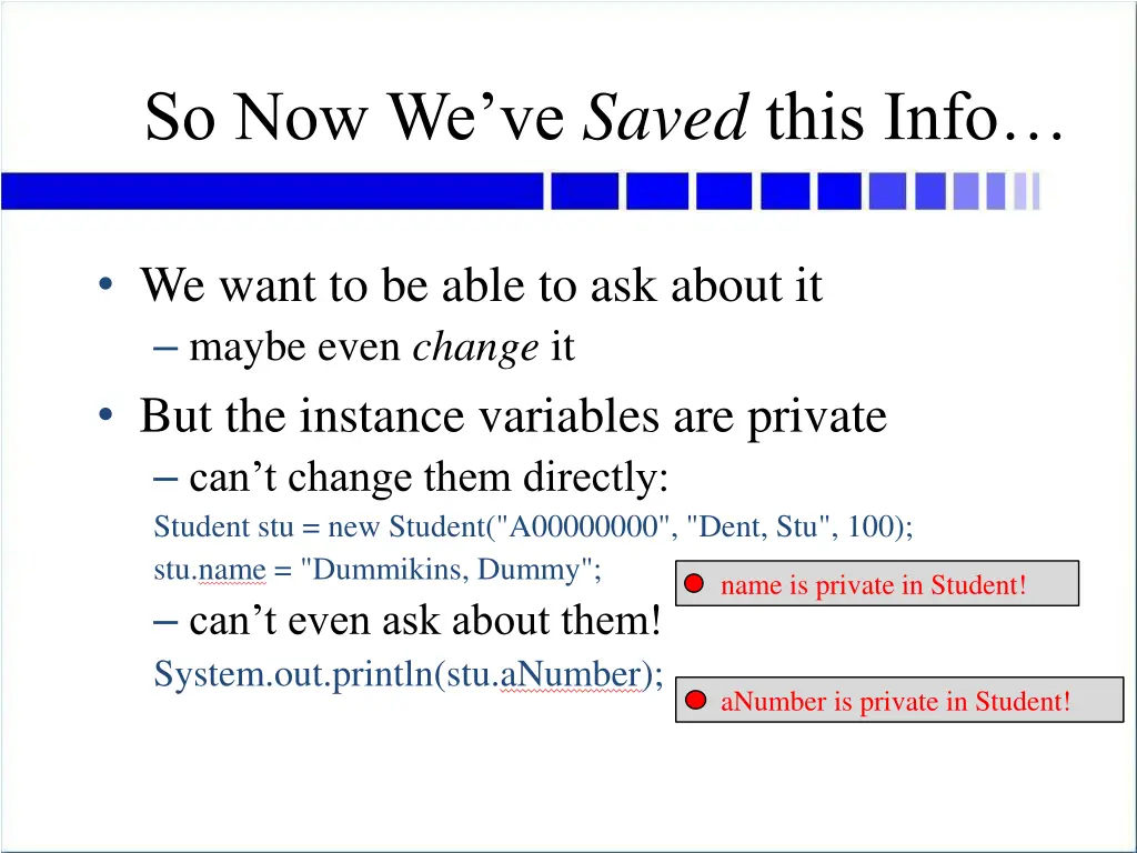 so now we ve saved this info