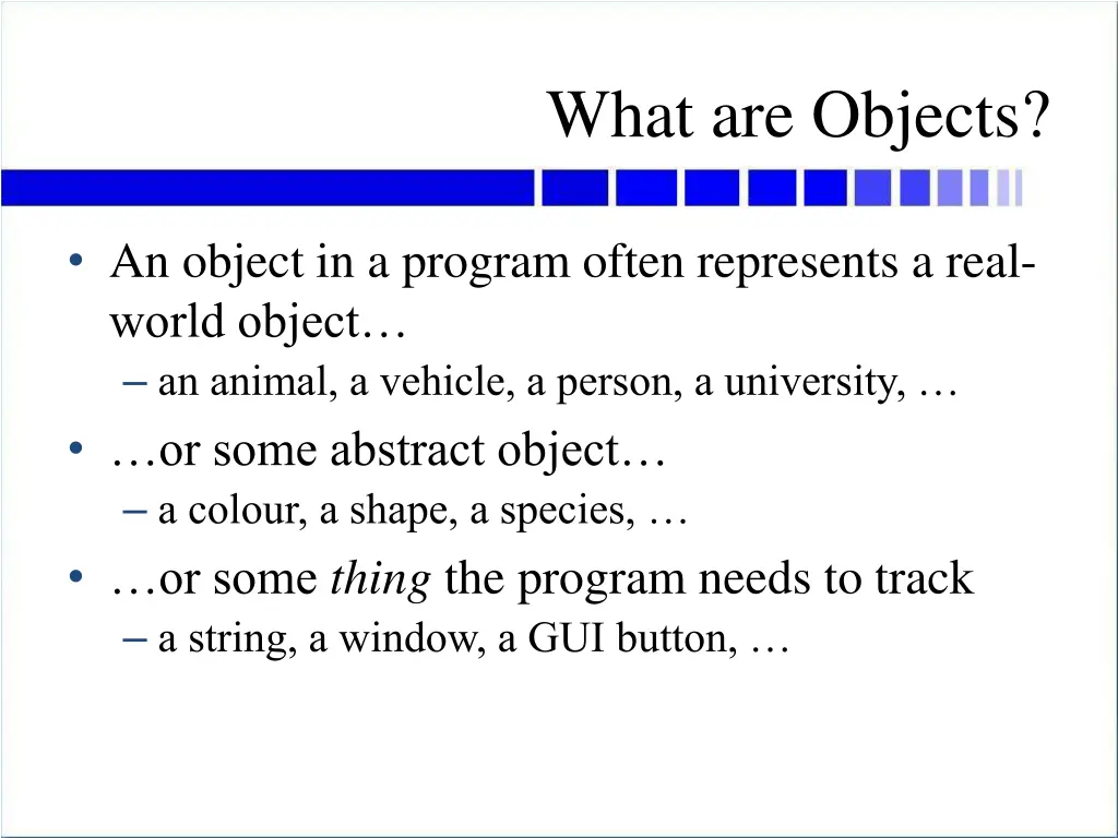 what are objects