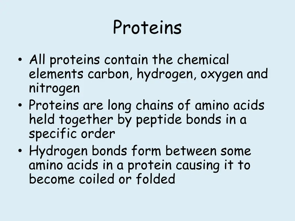 proteins