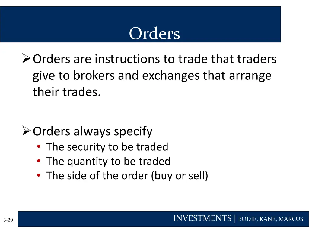 orders