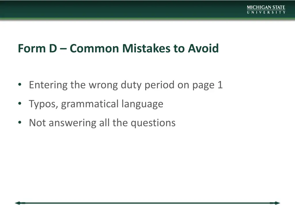 form d common mistakes to avoid