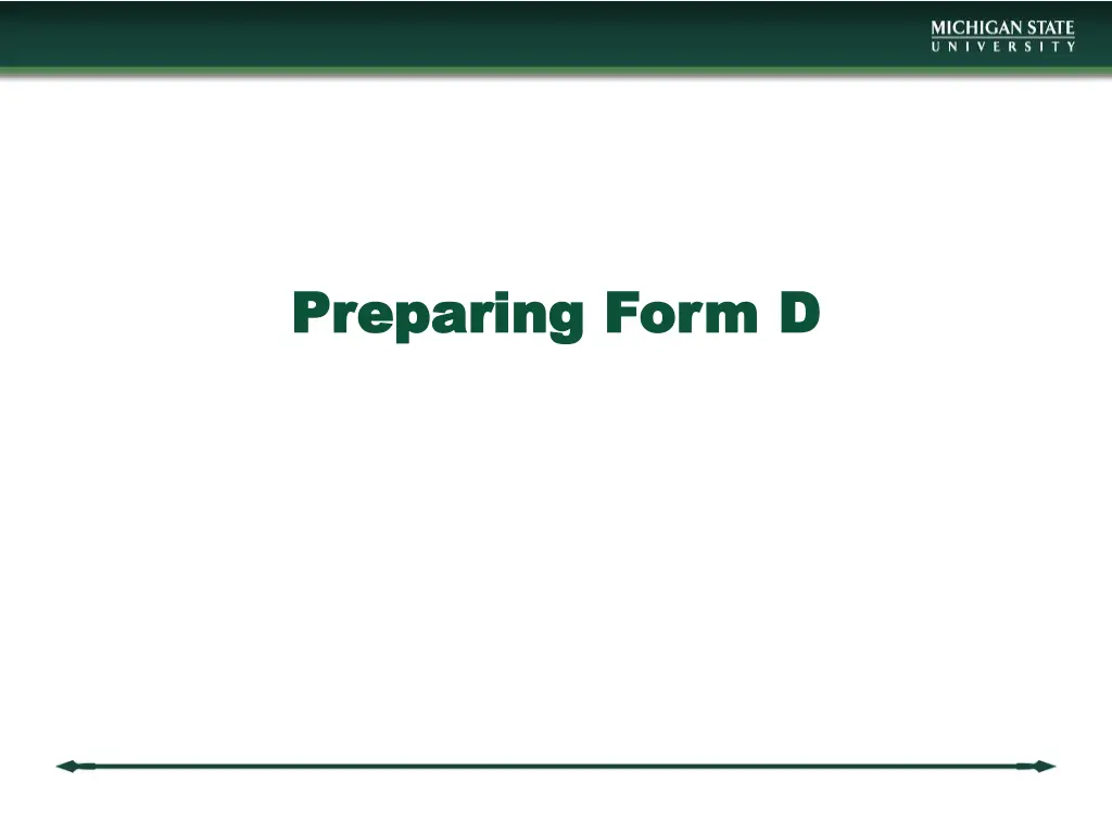 preparing form d preparing form d