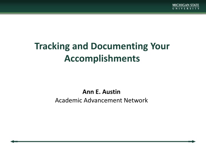 tracking and documenting your accomplishments