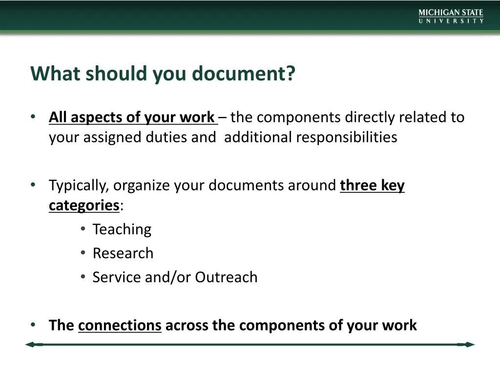 what should you document