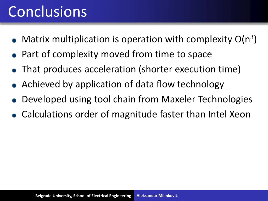 conclusions