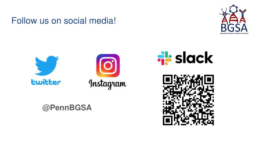 follow us on social media