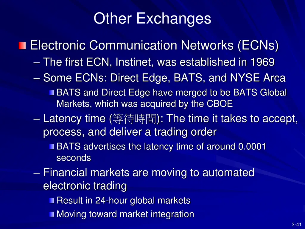 other exchanges 1