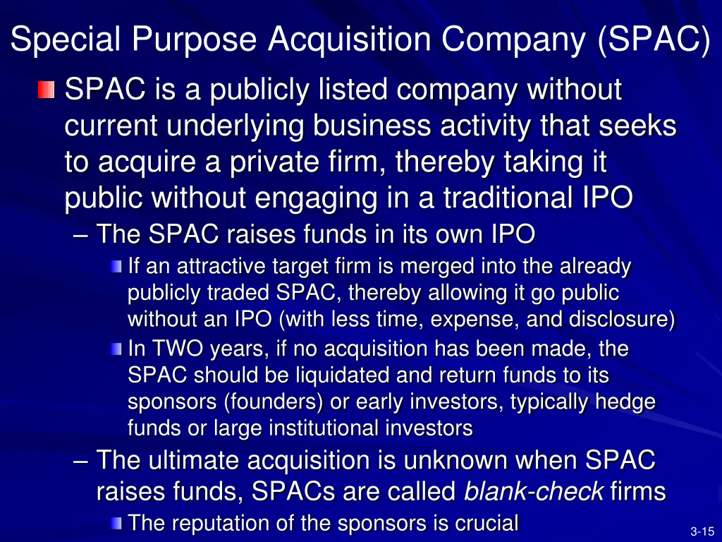 special purpose acquisition company spac spac