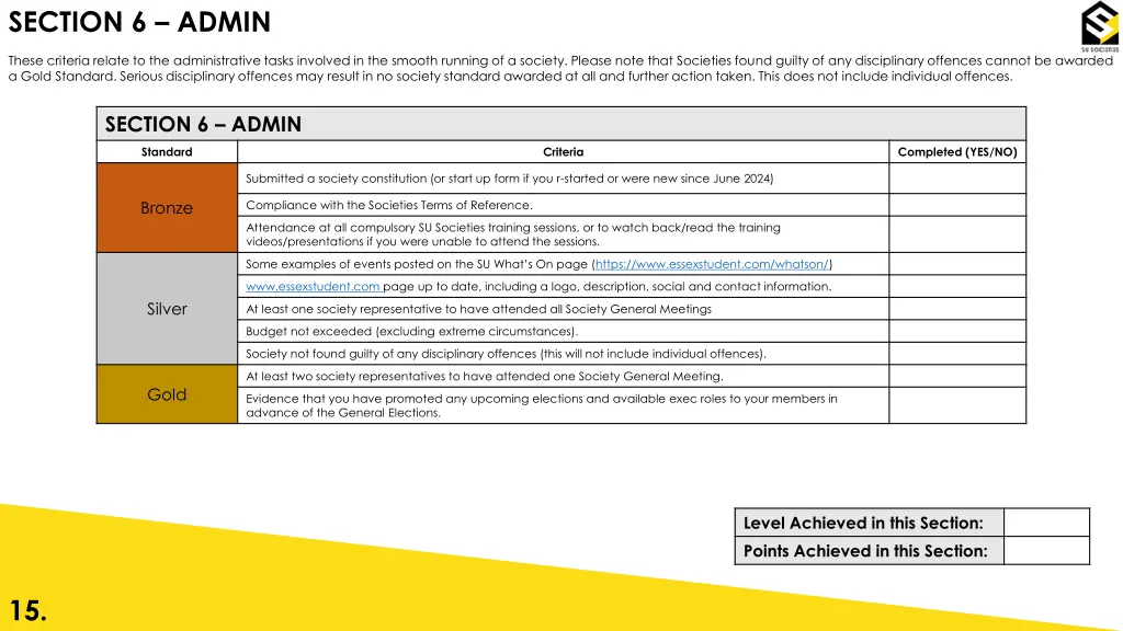 section 6 admin