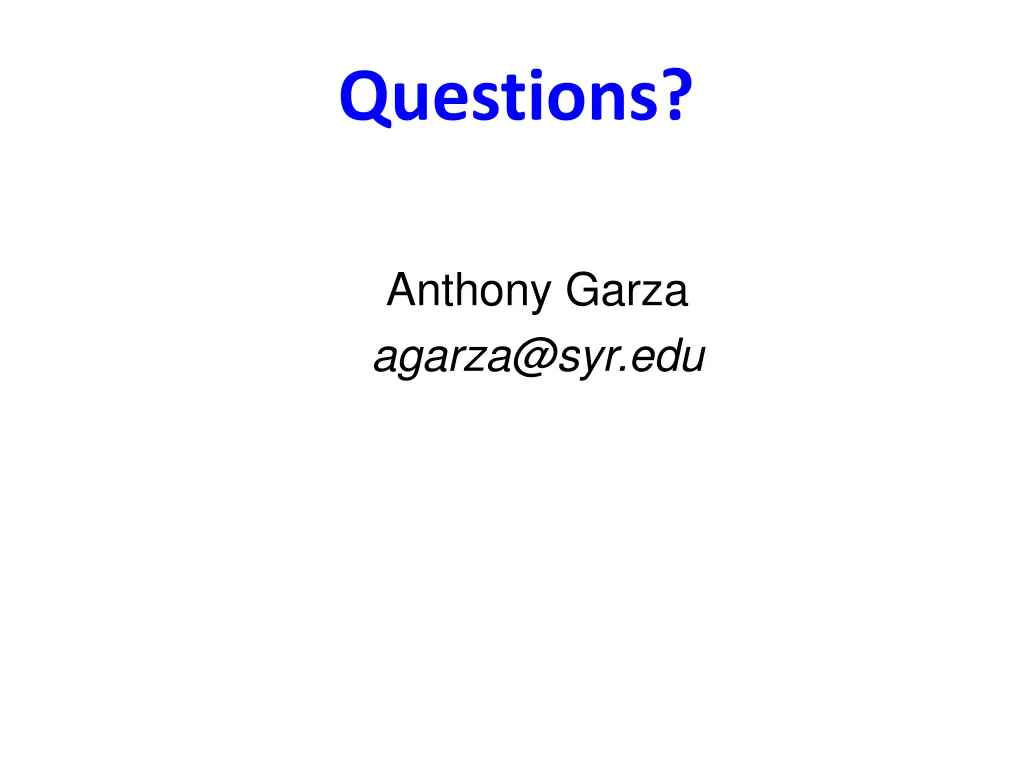 questions