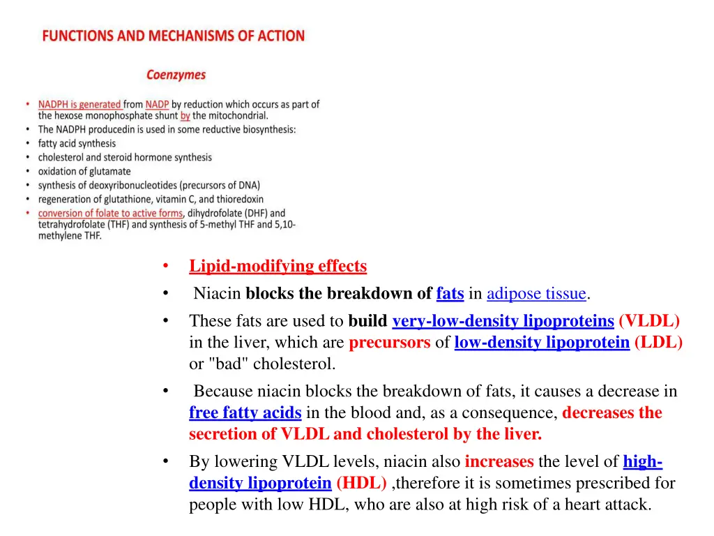lipid modifying effects niacin blocks