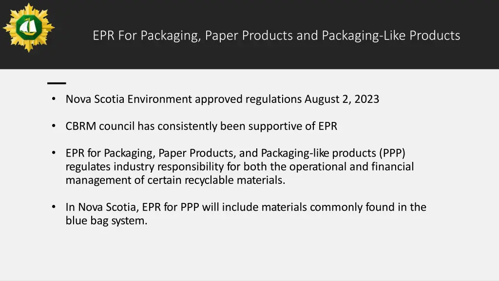 epr for packaging paper products and packaging