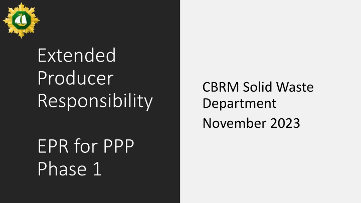 extended producer responsibility