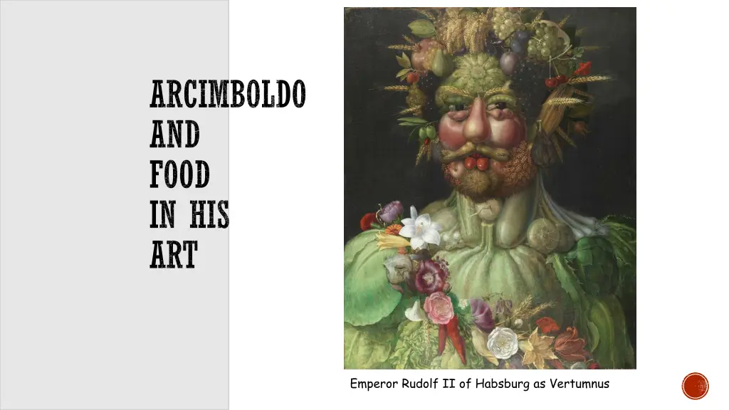 arcimboldo and food in his art