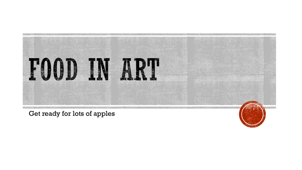 food in art