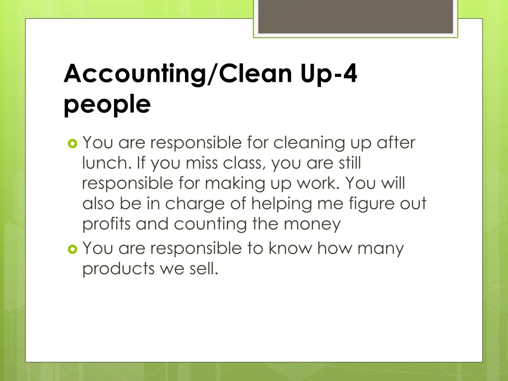 accounting clean up 4 people