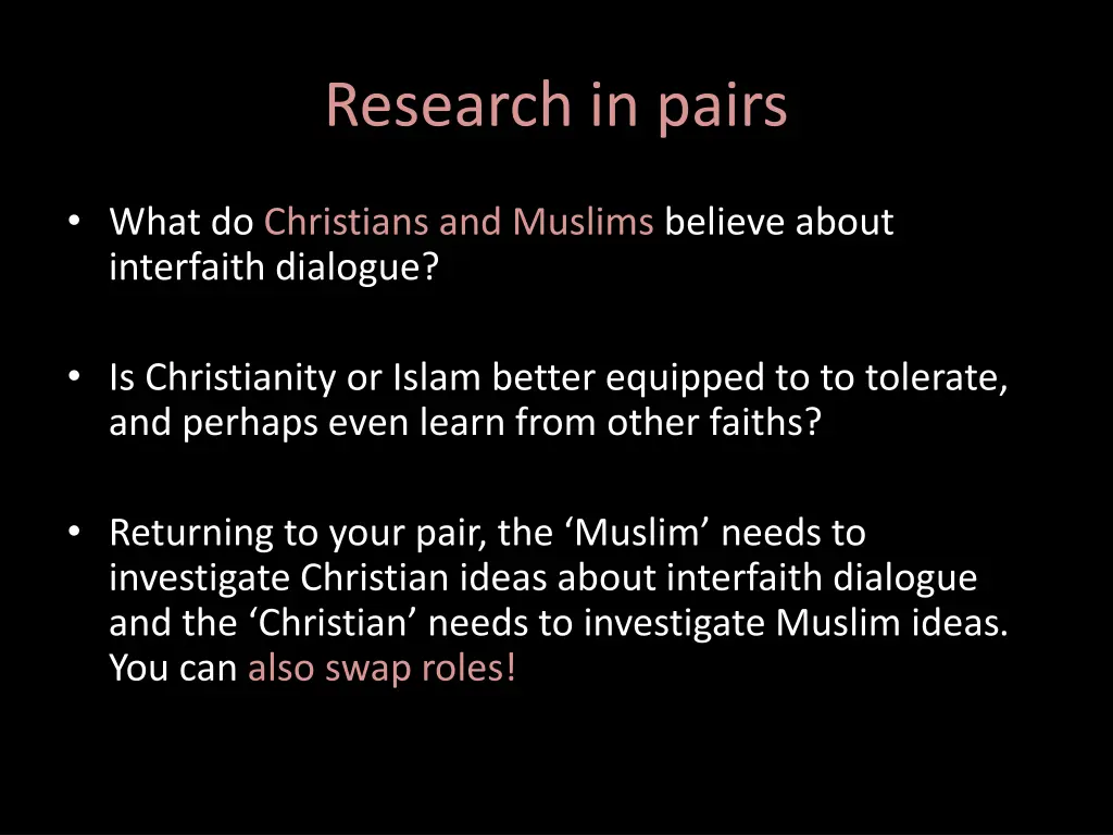 research in pairs