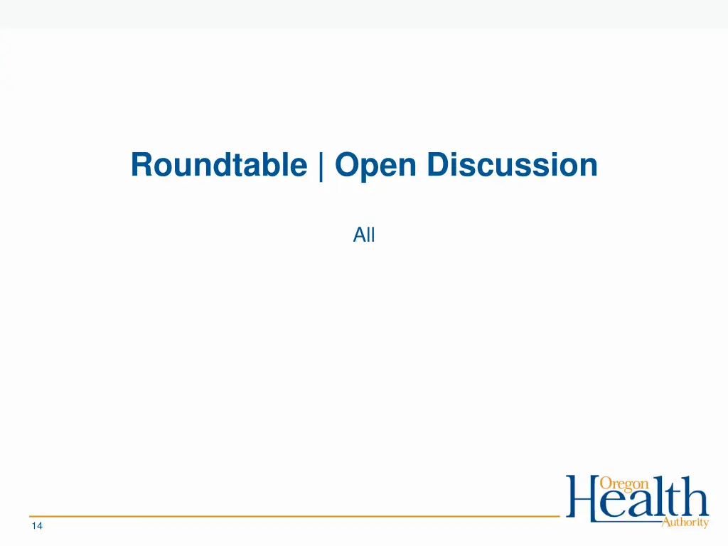 roundtable open discussion