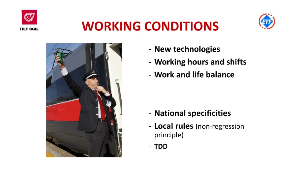 working conditions