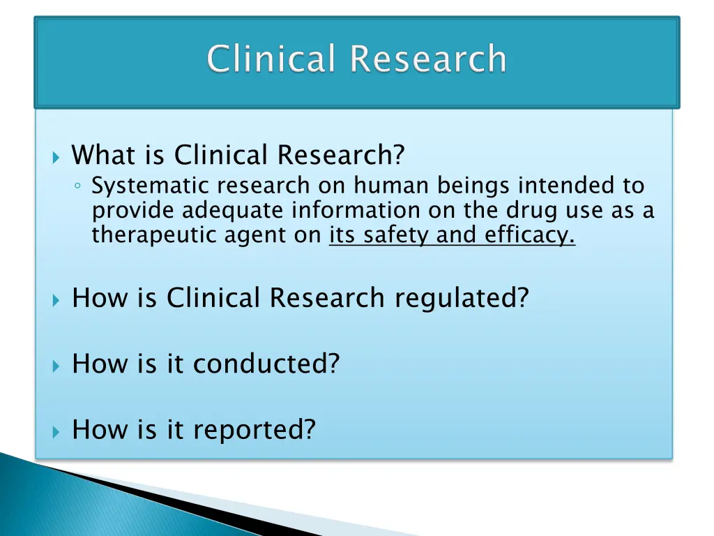 what is clinical research systematic research